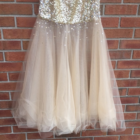 RIVA Designs Sleeveless Illusion Beaded Sequined Open Back Mermaid Prom Dress 2 - Picture 11 of 16